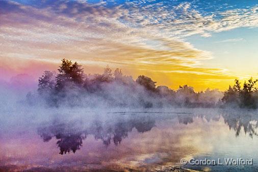 Misty Rideau Canal At Sunrise_26002.jpg - Photographed along the Rideau Canal Waterway near Smiths Falls, Ontario, Canada.
